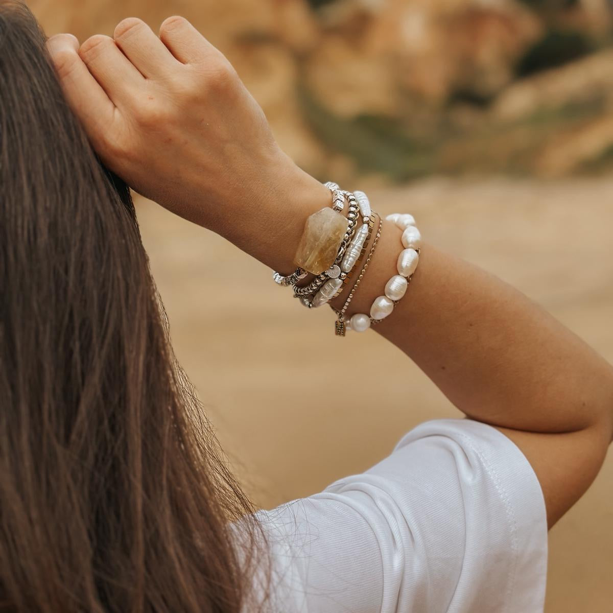 Süßwasserperlenarmband SCARLETT
