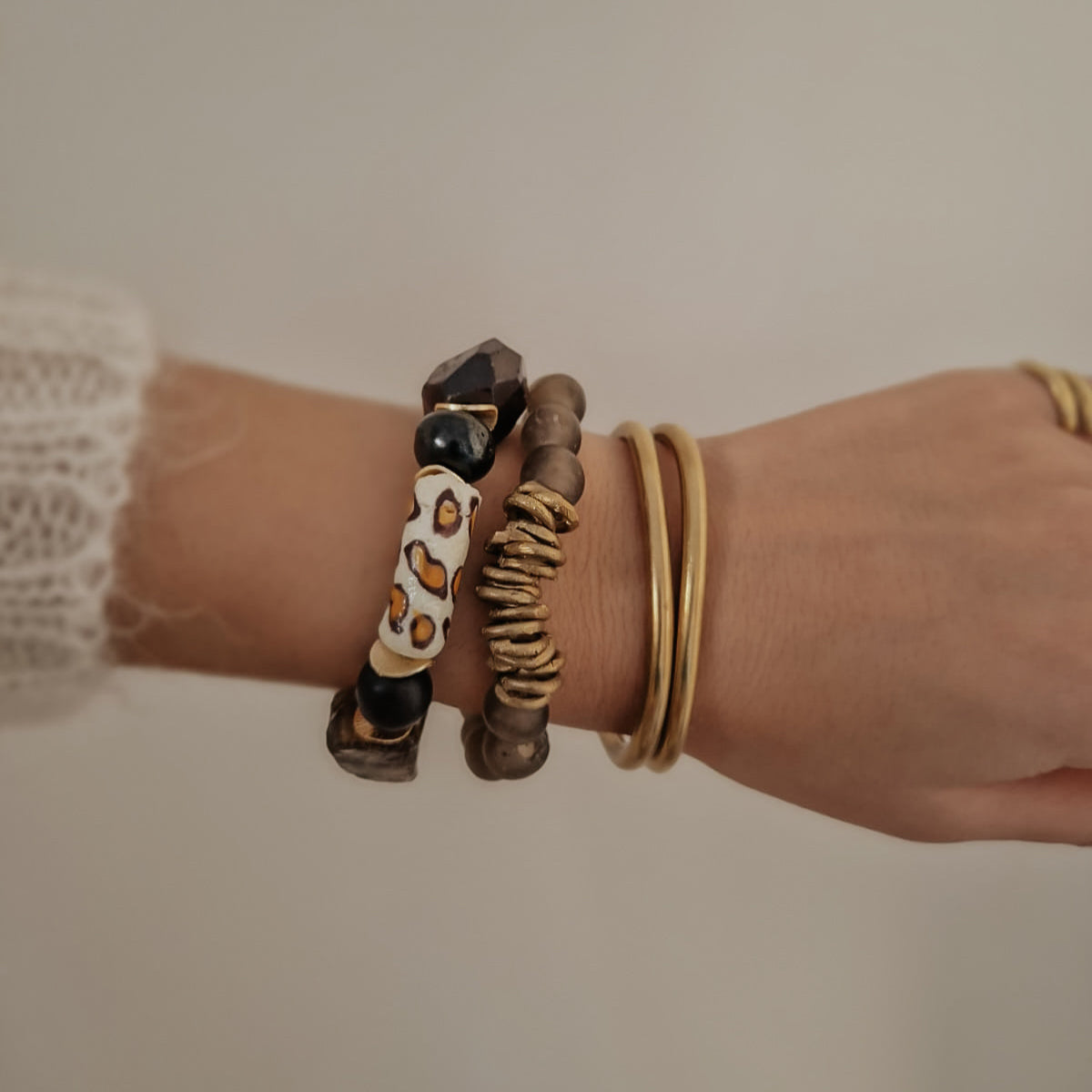 Armband Lillith - Statementarmband mit Leoperle