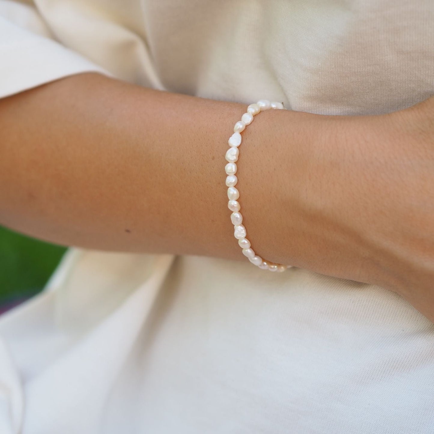 Süßwasserperlenarmband mit kleinen Perlen CHARLOTTE PETITE