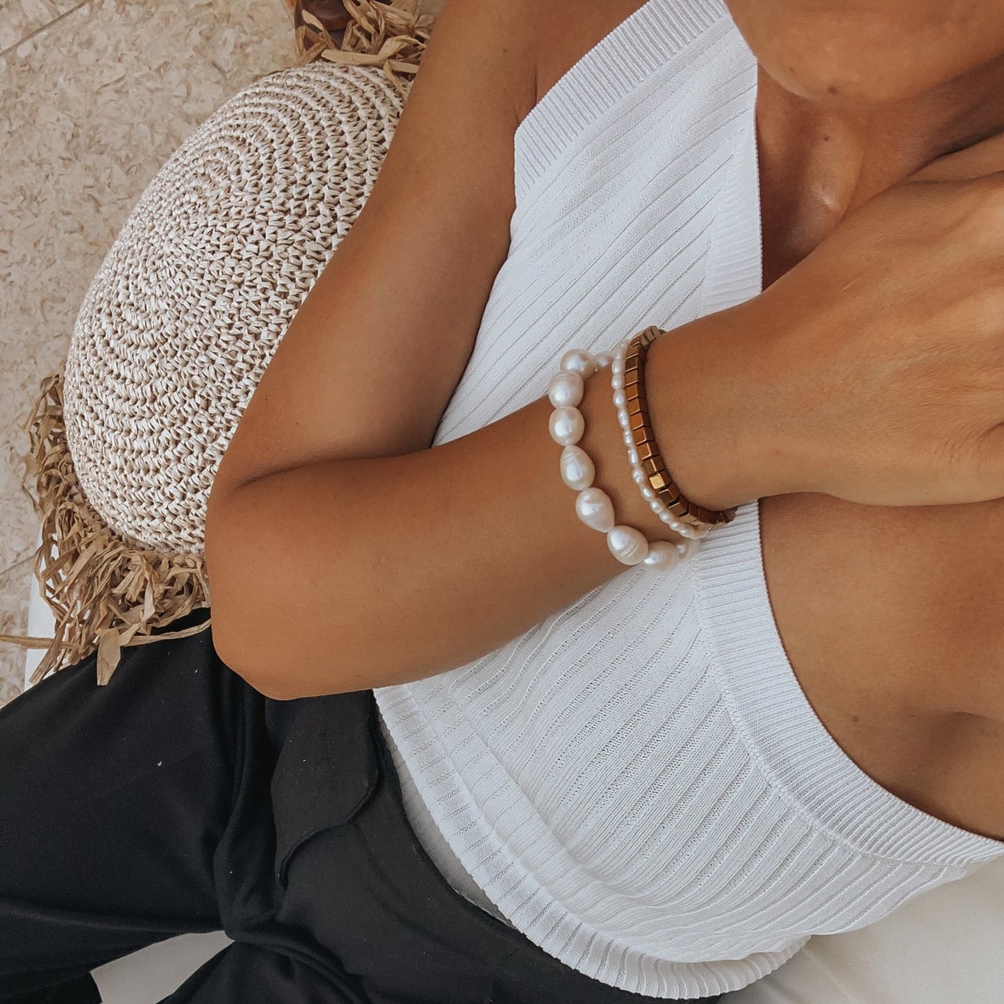 Armband aus Süßwasserperlen CHARLOTTE