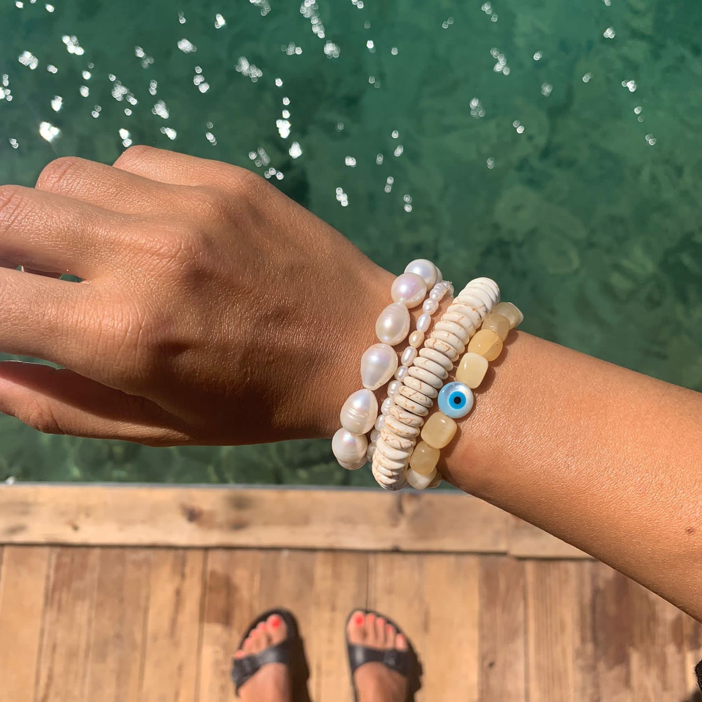 Süßwasserperlenarmband mit kleinen Perlen CHARLOTTE PETITE