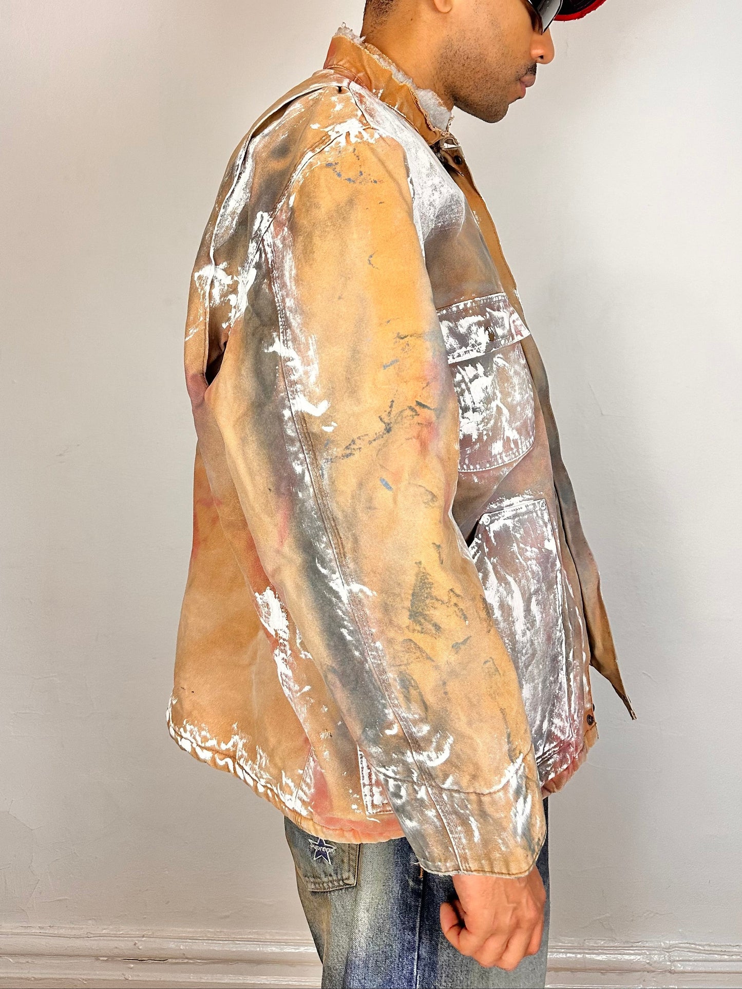 Armband LILITH in Burgunderrot mit Leopardenmuster