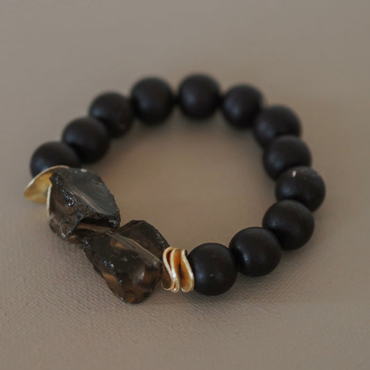 Armband aus echten Holzperlen Rebecca