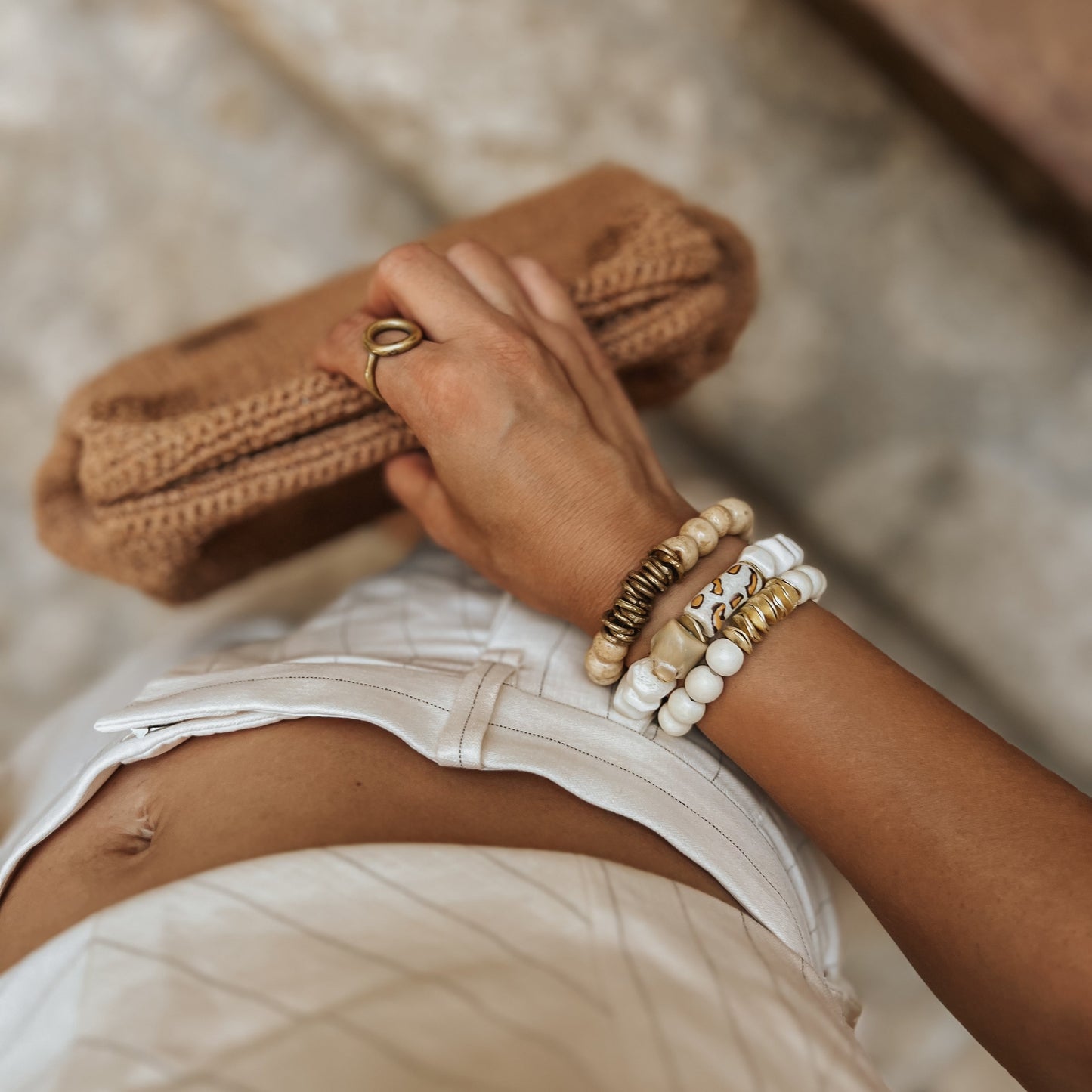 Armband PAULINE aus Ochsenknochen