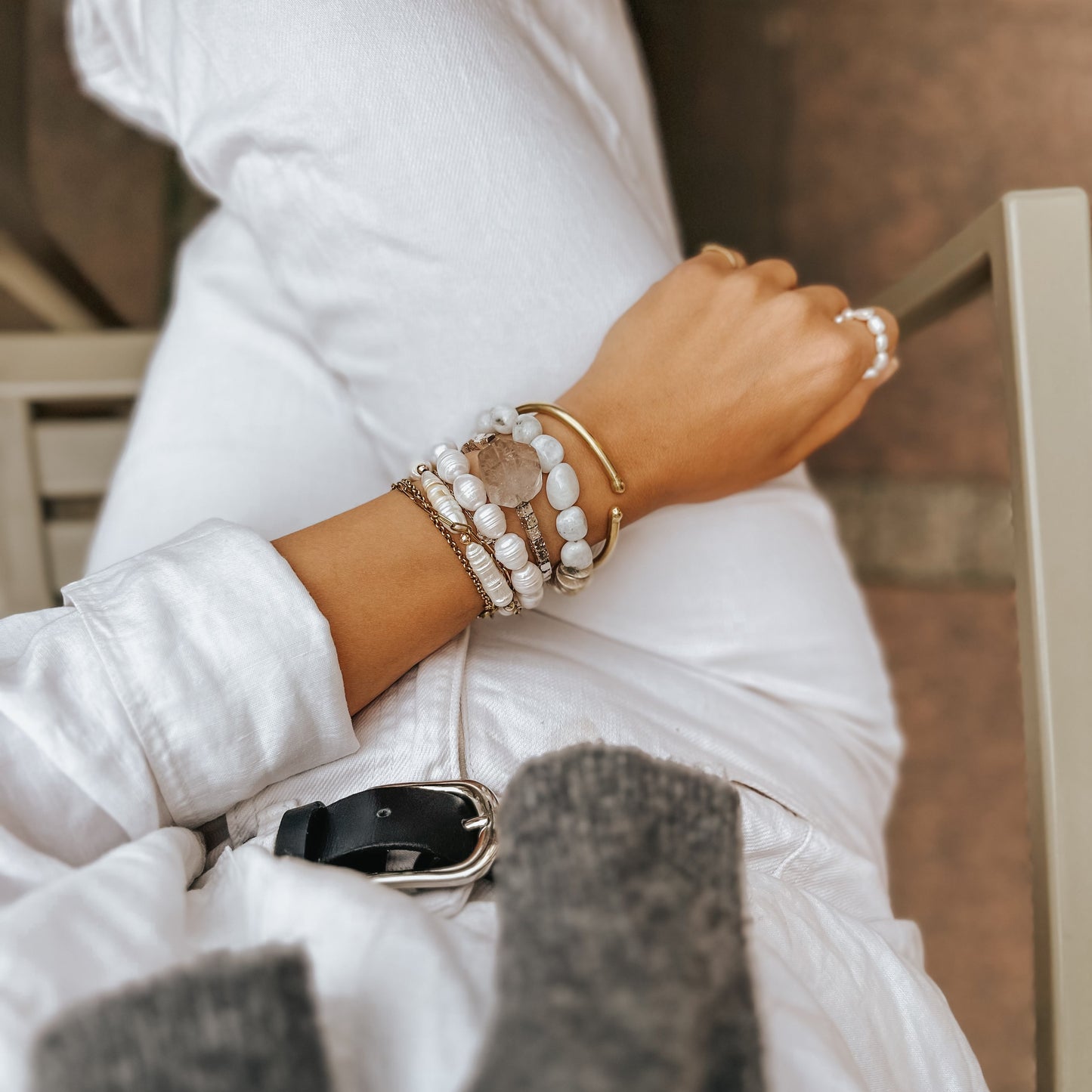 Süßwasserperlenarmband SCARLETT