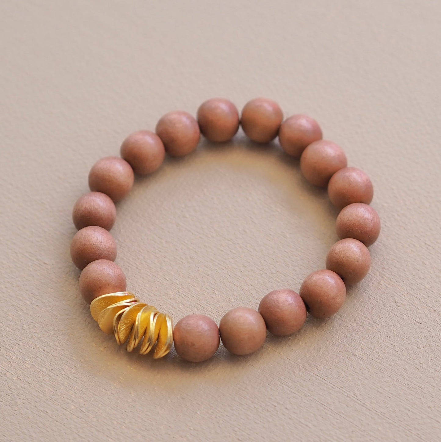 Armband altrosa aus Holzperlen RAYA