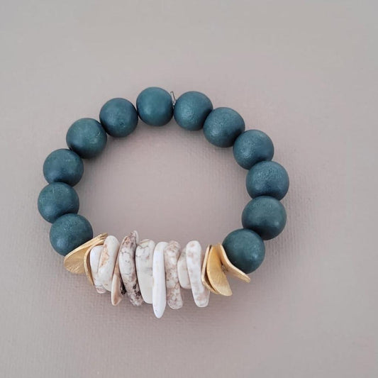 Tannengrünes Armband AMAYA