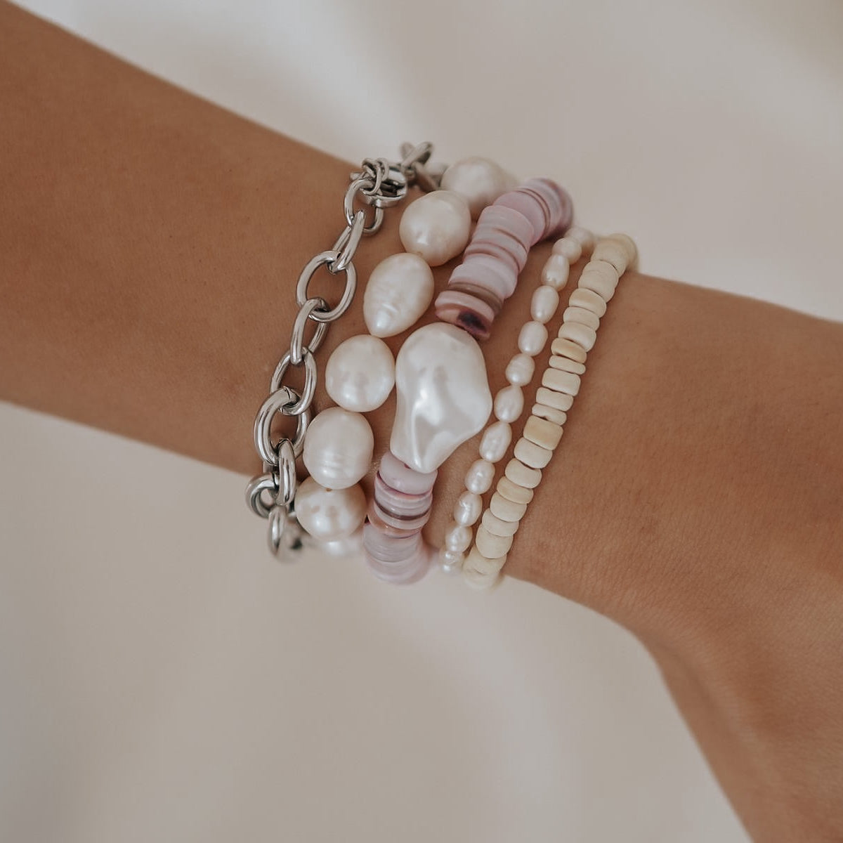 Süßwasserperlenarmband mit kleinen Perlen CHARLOTTE PETITE