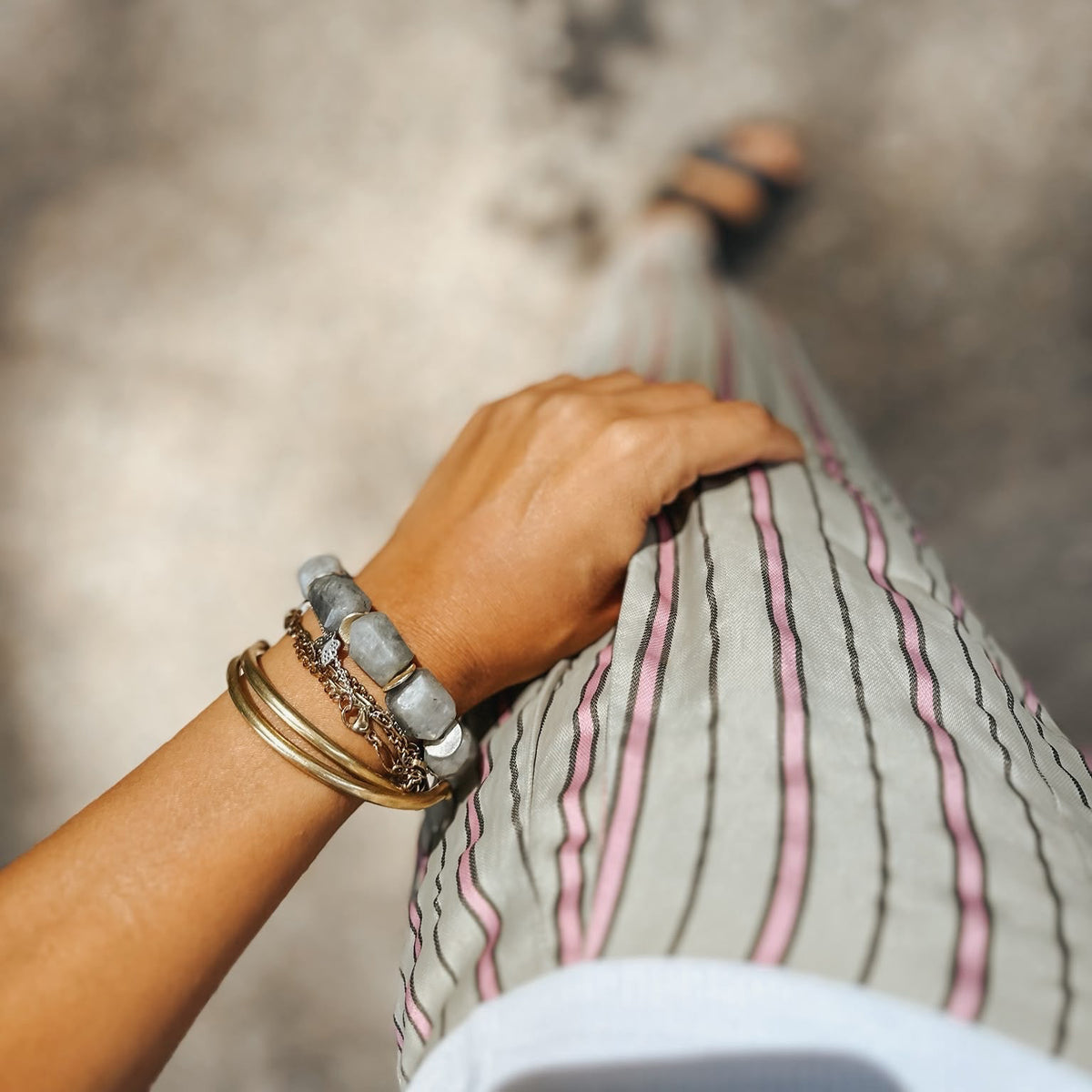 Armband Kaia aus Natursteinperlen
