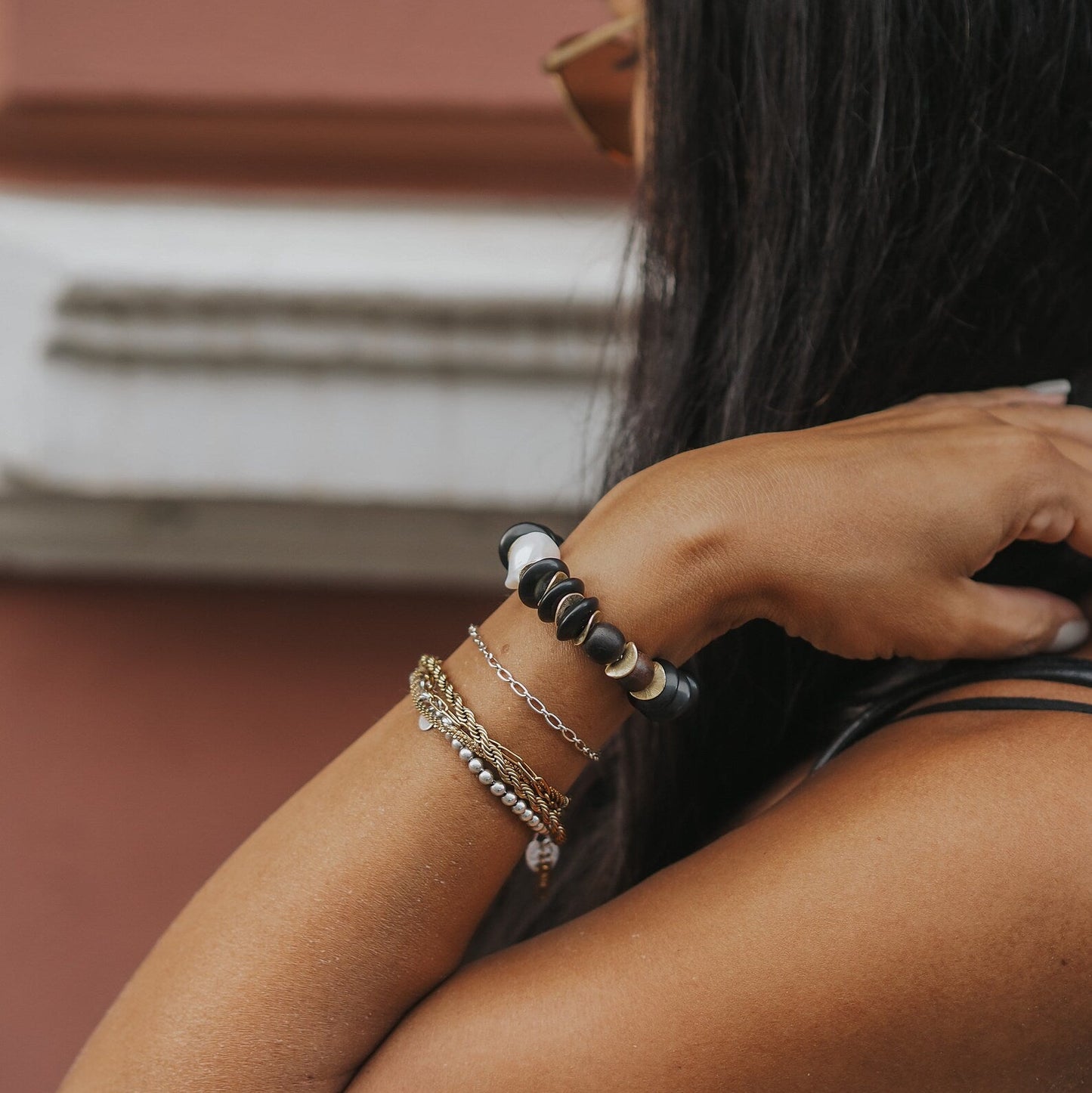 Armband aus Holzperlen ANILA